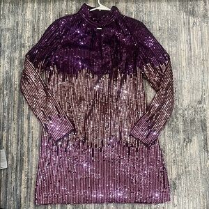 Kate Spade Shimmering Purple Sequin Top